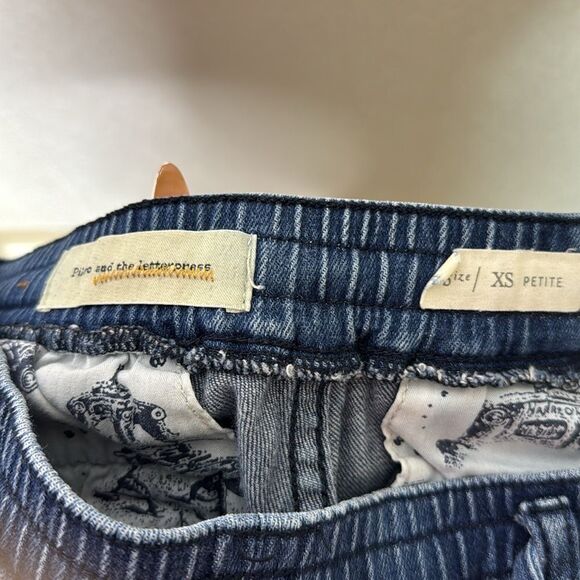 Pilcro and the Letterpress Anthro Denim Crop Joggers XSP - Picture 4 of 5